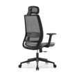 3760185024570-Fauteuil de bureau OPEN - accoudoirs réglables - appuie-tête réglable - gris--2