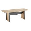 Table de réunion tonneau MAMBO - Chêne Sonoma/noir