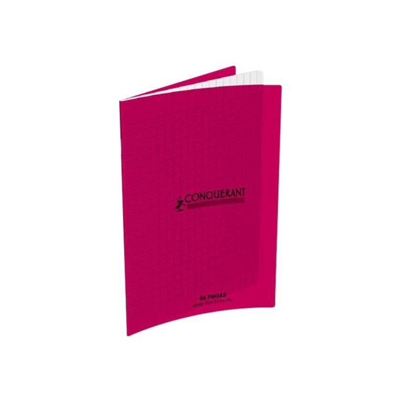 3020120001890-Conquérant Classique - Cahier polypro 17 x 22 cm - 96 pages - grands carreaux (Seyes) - ro-P_79397575_1-0